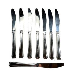 Hampton Silversmiths Dinner Knives 8 Stainless Flatware Extra Replacement HSV188